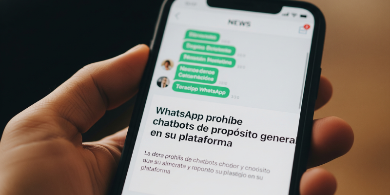 WhatsApp prohíbe chatbots de propósito general